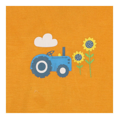 Bodysuit Orange Tractor and Sunflowers