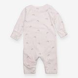 Sleepsuit white grey pink rainbows