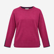 Berry Purple Organic Cotton Modal Blend Contrast T