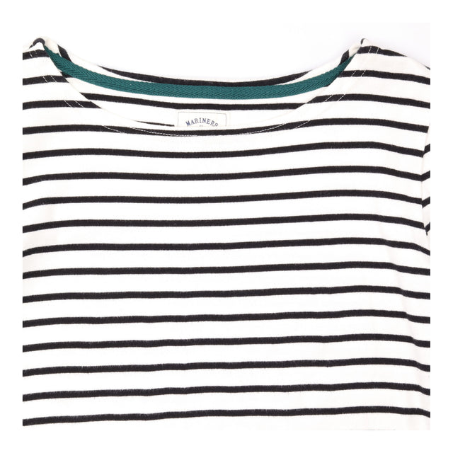 Cream & Navy Striped Harbour Breton Top