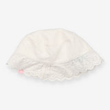 Sunhat white lace edge