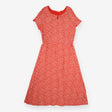 Maxi Dress Red Cream Floral Print Tiered
