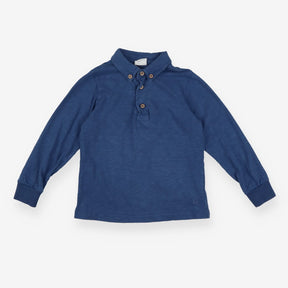Polo T-shirt long sleeve navy