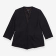 Maternity Blazer Black Longline Tie Back Collarles