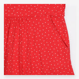 Red Polka Dot Organic Cotton Jersey Dress