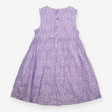 Dress Sleeveless Purple Ditsy