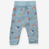 Leggings blue super hero dogs