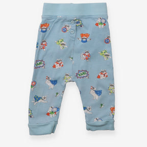 Leggings blue super hero dogs