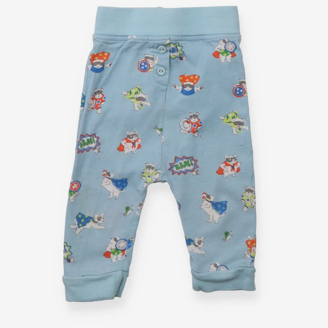 Leggings blue super hero dogs