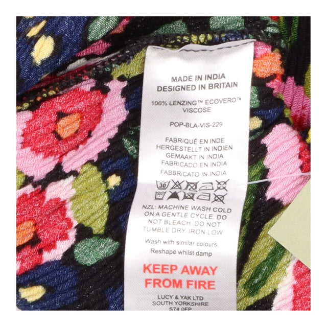 Skirt Floral Print Shirred Waist
