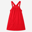 Cord Pinafore Dress Dungaree Red
