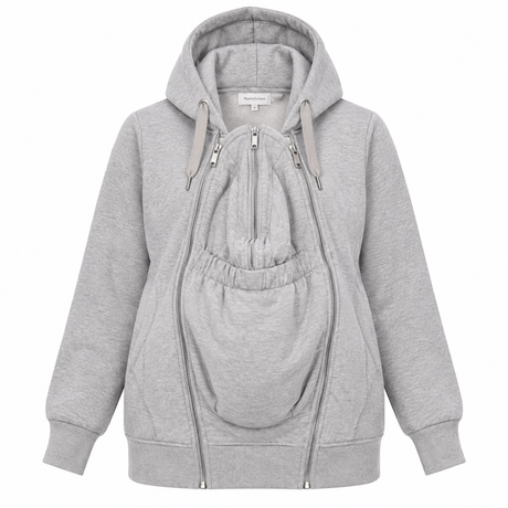 Hoodie Grey Marl 3-in-1 Maternity Babywearing
