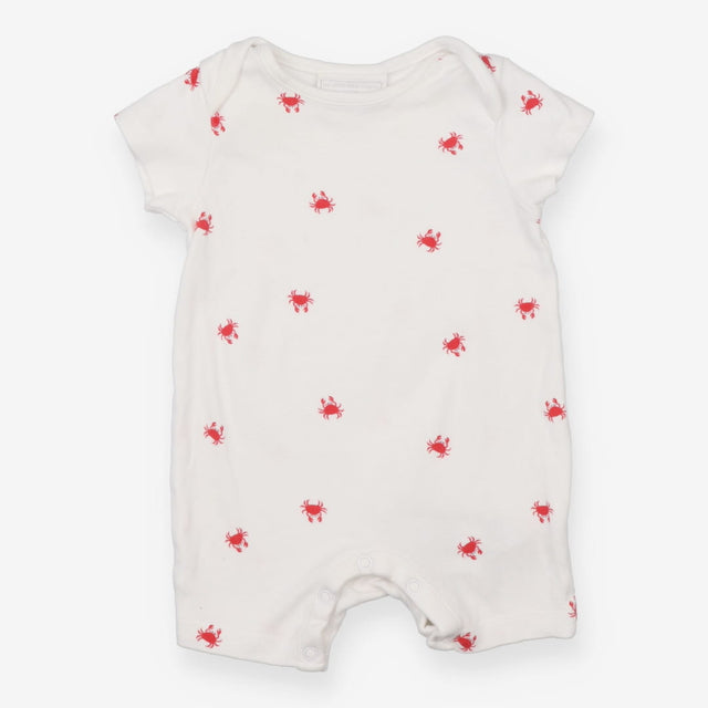 White Romper with Red Lobsters