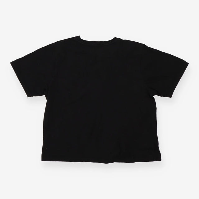 Cotton Frill T-shirt - Black