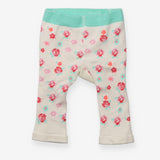 Mouse Knit Leggings with Pink Flowers