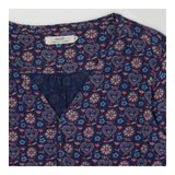 Seasalt Cornwall Navy Floral Heart Print Midi Dres