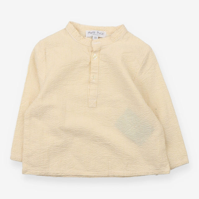 Marie Puce Yellow Seersucker Tunic