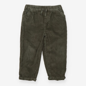 Trousers Cord Green Pull Ons