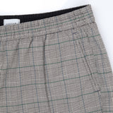 Straight leg houndstooth checked trousers