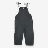 Linen Dungarees Grey Marl Relaxed Fit with Adjusta