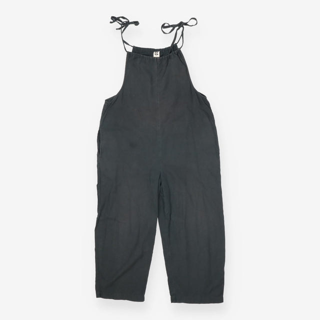 Linen Dungarees Grey Marl Relaxed Fit with Adjusta