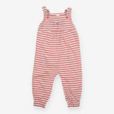 Dungaree pink white stripe cat