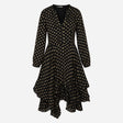 Nine by savannah Miller Dress Black with Metallic 