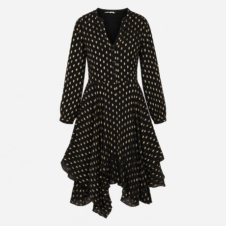Nine by savannah Miller Dress Black with Metallic 