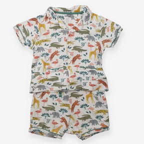 White Safari Animals Outfit   