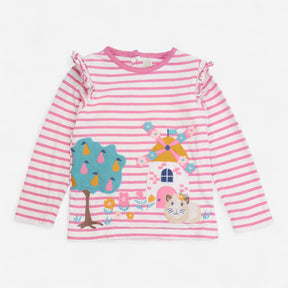Pink Striped Long Sleeve T-Shirt Guinea Pig at Win