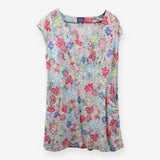 Floral Short Sleeve Tunic Top Multicolour