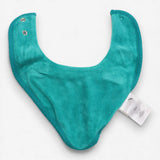 Brown bib flowers, blue lining