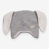 Grey Knit Hat with Bunny Ears