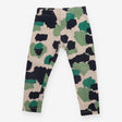 Leggings green camouflage print