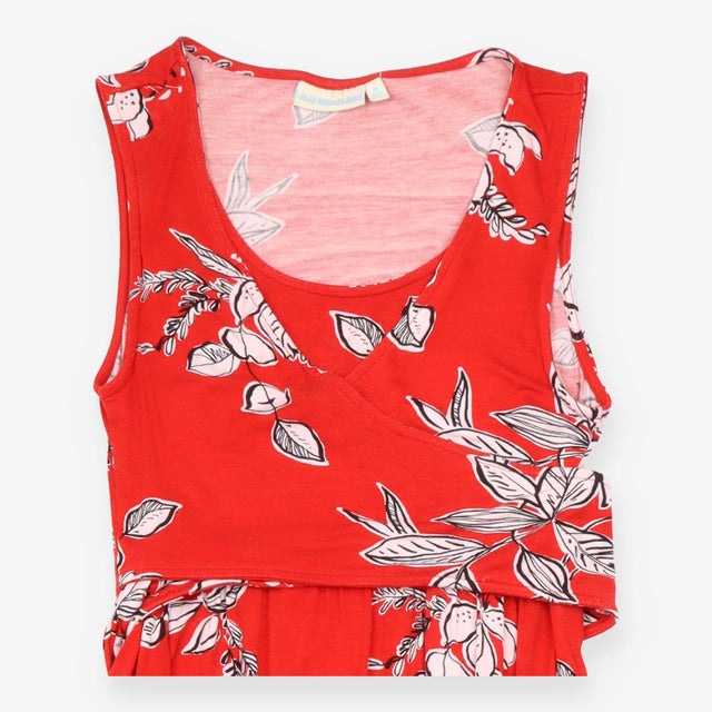 JoJo Maman Bebe Red Leaf Tie Front Maternity Nursi