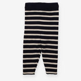 Leggings Merino Knit Blue & White Stripe