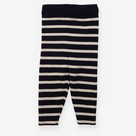 Leggings Merino Knit Blue & White Stripe