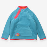 Light Blue Reversible Striped Fleece