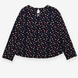 Tee LS navy spots