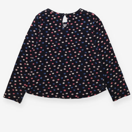 Tee LS navy spots
