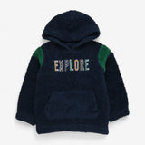 Hoodie Navy Fleece Explore
