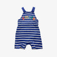 Blue Stripe Smile Dungarees