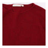 Fine Ribbed Batwing Sleeve Jumper Boat Neck Knit T