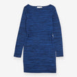 Nursing Dress Navy Blue Jersey Maternity Long Slee