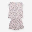 Outfit T-shirt and shorts floral white
