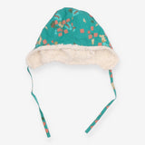 Sherpa Lined Hat Green Bunny