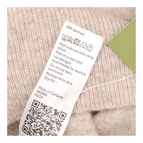 Jumper Taupe Pure Cashmere V-Neck Relaxed Fit