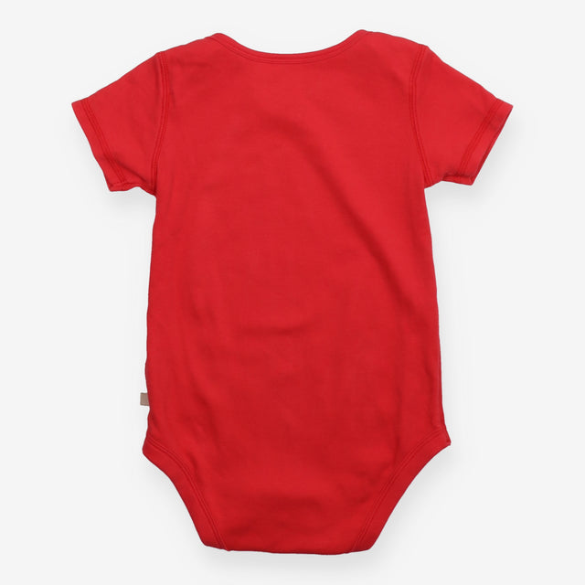 Bodysuit Red Helicopter Applique