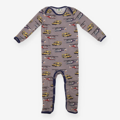 Sleepsuit grey ambulance helicopters vehicles