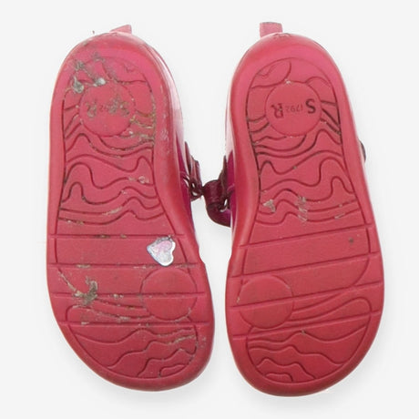 Patent Shoe Pink Sparkle with Flowers